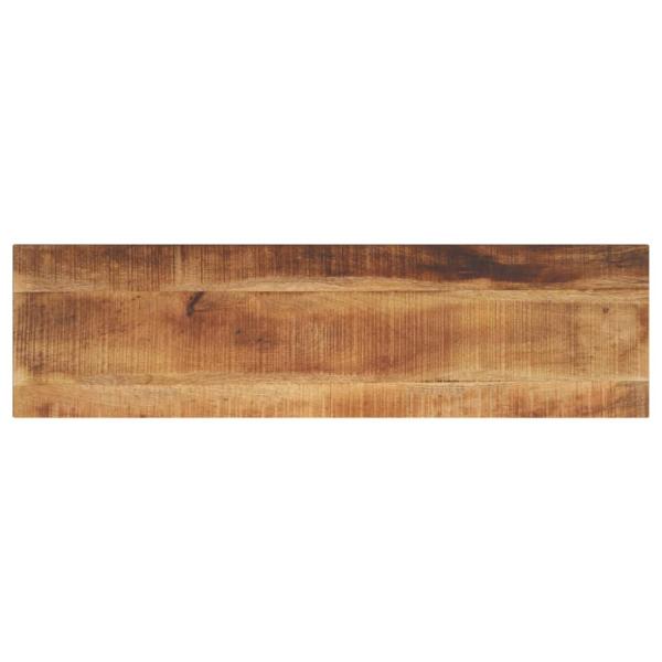 ARDEBO.de - Tischplatte 120x30x2,5 cm Rechteckig Raues Massivholz Mango
