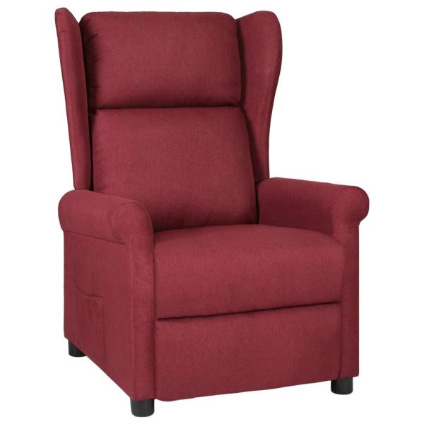 ARDEBO.de - Relaxsessel Weinrot Stoff