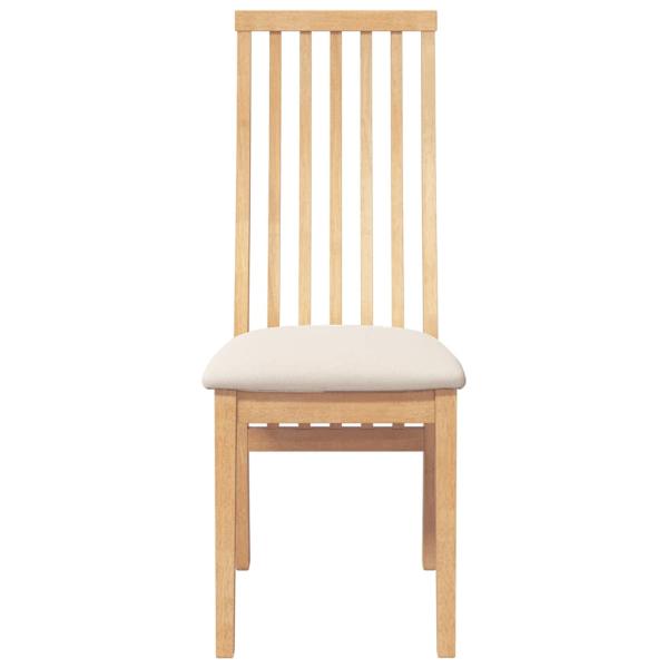 Esszimmerst?hle mit Kissen 2 Stk. Massivholz Gummibaum