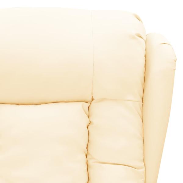 Massagesessel Creme Kunstleder
