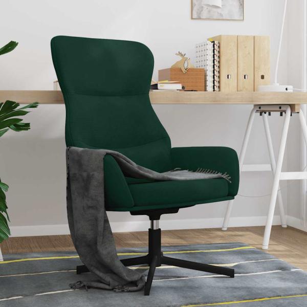 ARDEBO.de - Relaxsessel Dunkelgrün Samt