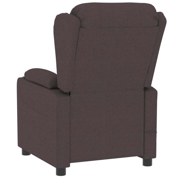 Relaxsessel Elektrisch Dunkelbraun Stoff