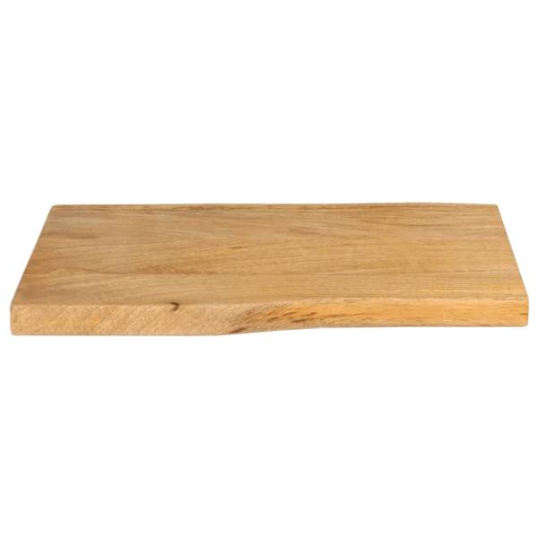 Tischplatte mit Baumkante 50x40x2,5 cm Massivholz Mango