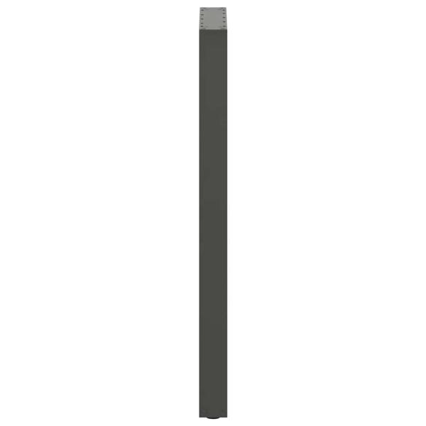 Bartischbeine U-Form 2 Stk. Anthrazit 50x(110-111) cm Stahl