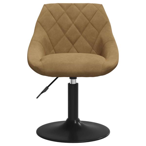 Drehbare Esszimmerstühle 2 Stk. Kunstleder Braun