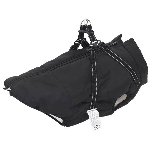 ARDEBO.de - Hundemantel Schwarz L68 Fleece und Polyester