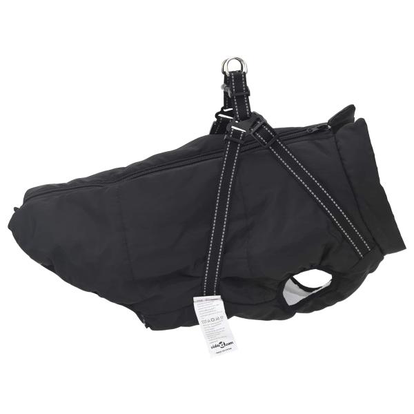Hundemantel Schwarz L68 Fleece und Polyester