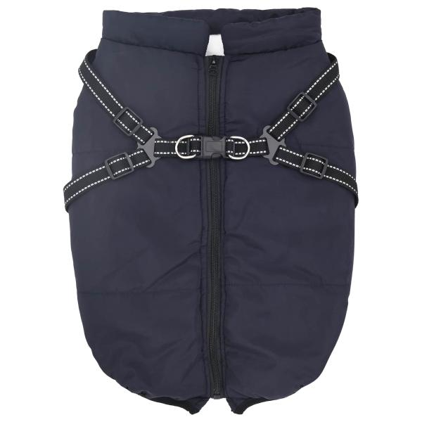 Hundemantel Marineblau L68 Fleece und Polyester
