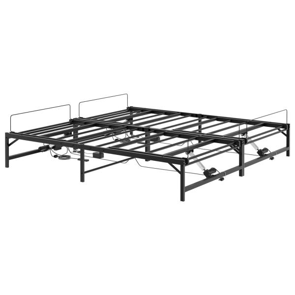Elektrisch verstellbares Bettgestell Schwarz 96 x 200 cm Stahl