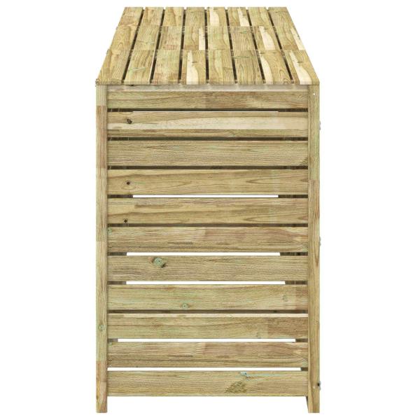 Mülltonnenbox für 3 Tonnen 240 L Imprägniertes Kiefernholz