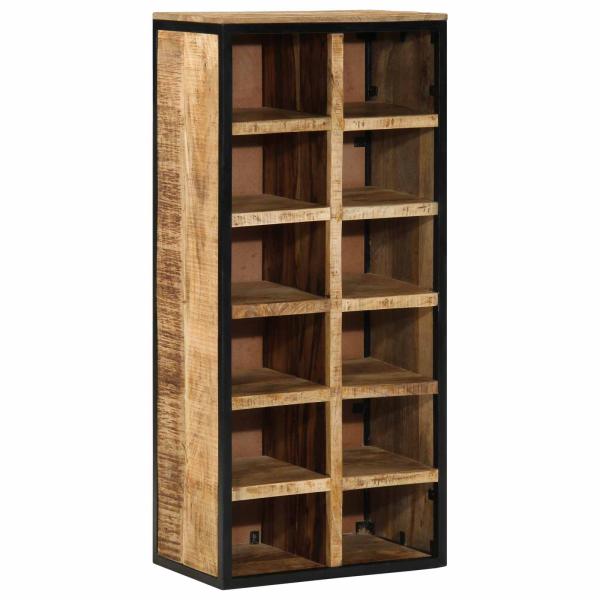 Schuhschrank 50 x 30 x 110 cm Massivholz Mango Braun