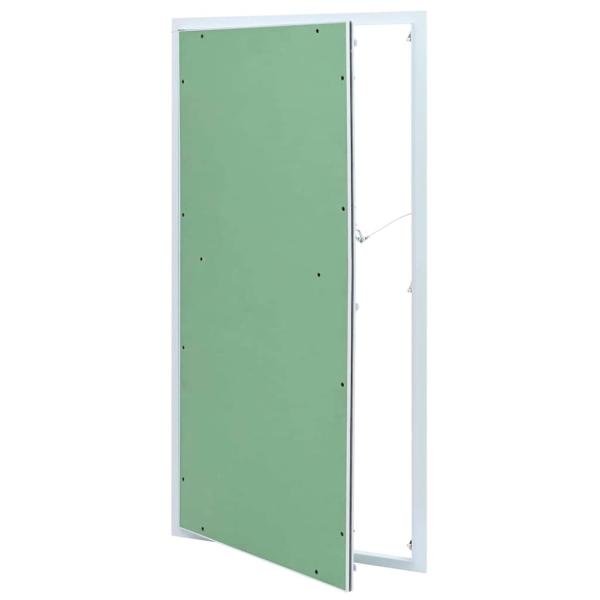 ARDEBO.de - Zugangsklappe Grün und Silber 55 x 105 cm