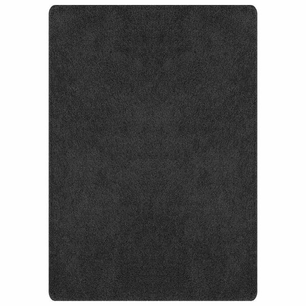 Anti-Rutsch Shaggy Teppich Dunkelgrau 240 x 340 cm PP