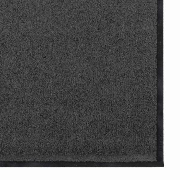 Fußmatte Anthrazit und Schwarz 120 x 300 cm 100% Polyamid