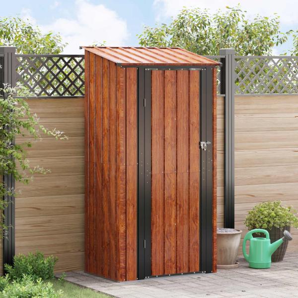ARDEBO.de - Gartenhütten Braun 103 x 74 x 200 cm Metall