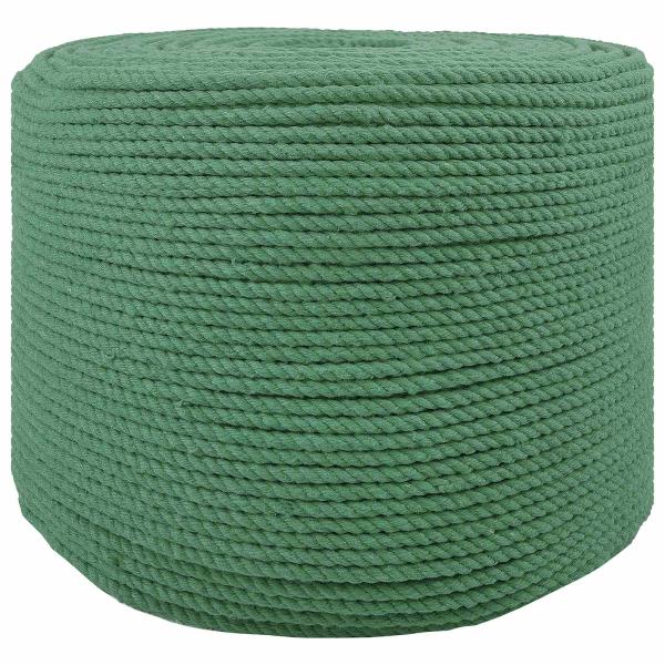 ARDEBO.de - Baumwollseil 6 mm 100 m Grün 100% Baumwolle