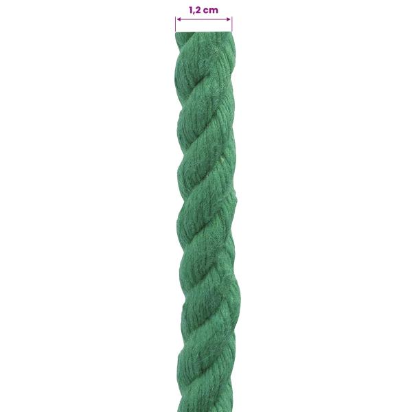 Baumwollseil 12 mm 250 m Grün 100% Baumwolle