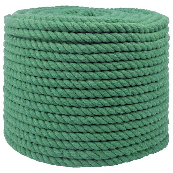 ARDEBO.de - Baumwollseil 14 mm 250 m Grün 100% Baumwolle