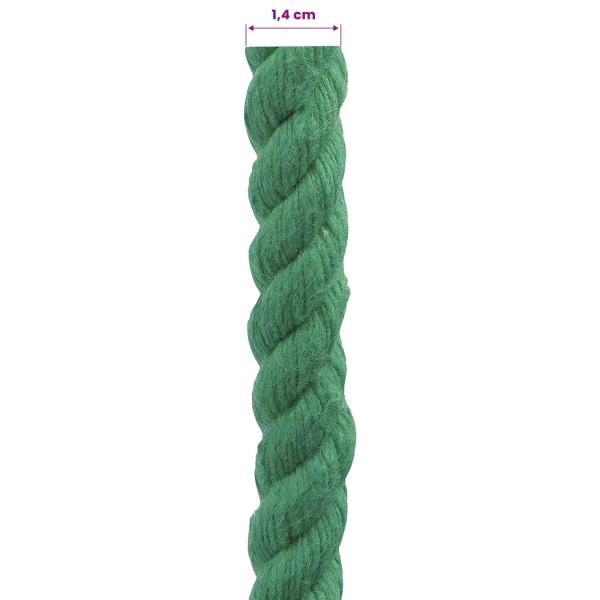 Baumwollseil 14 mm 250 m Grün 100% Baumwolle