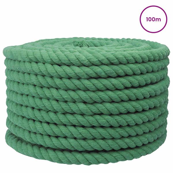 Baumwollseil 16 mm 100 m Grün 100% Baumwolle