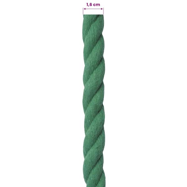 Baumwollseil 16 mm 100 m Grün 100% Baumwolle