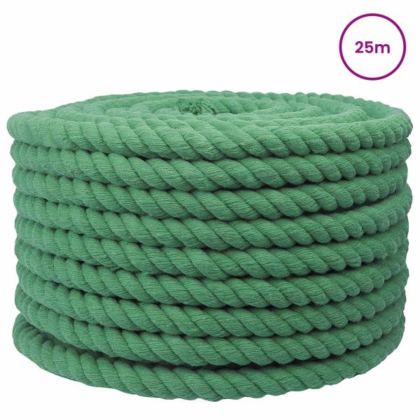 Baumwollseil 24 mm 25 m Grün 100% Baumwolle