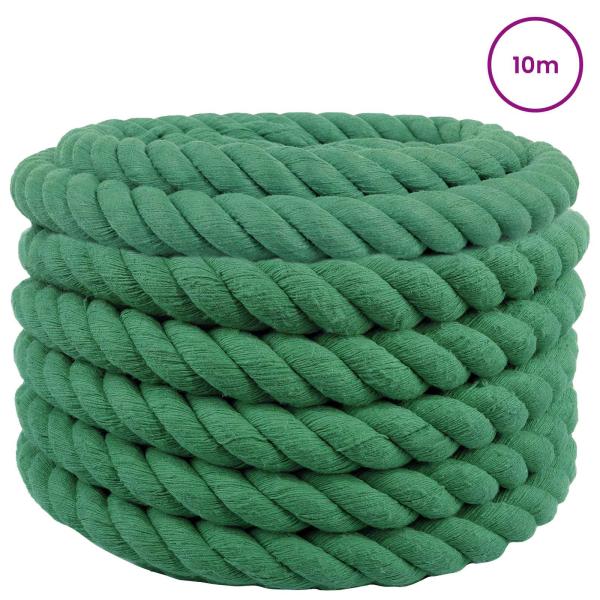 Baumwollseil 30 mm 10 m Grün 100% Baumwolle