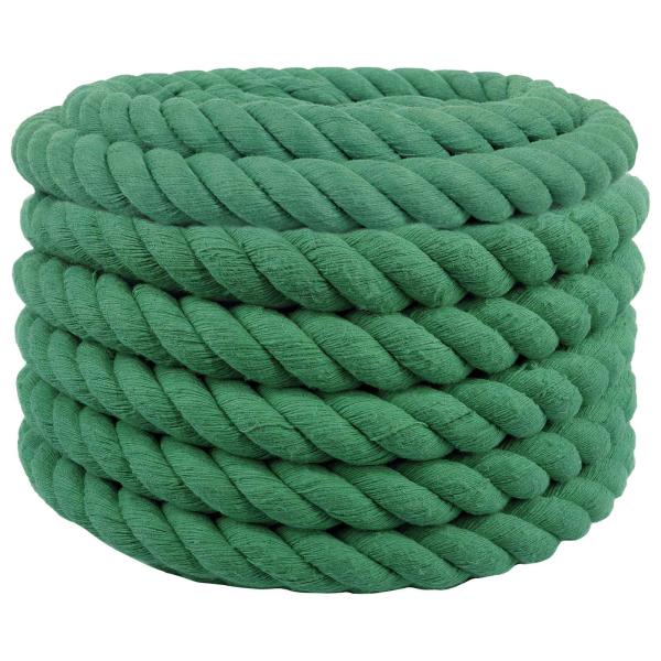 ARDEBO.de - Baumwollseil 36 mm 10 m Grün 100% Baumwolle