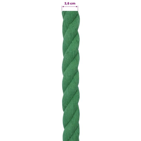 Baumwollseil 36 mm 10 m Grün 100% Baumwolle