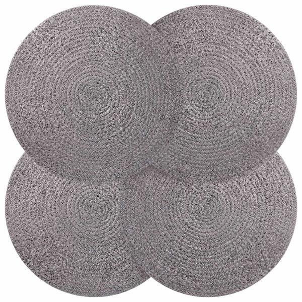 Jute-Untersetzer 4 stk. Grau 100% Tossa-Jute
