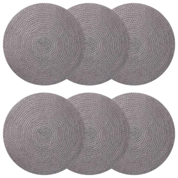 Jute-Untersetzer 6 stk. Grau 100% Tossa-Jute