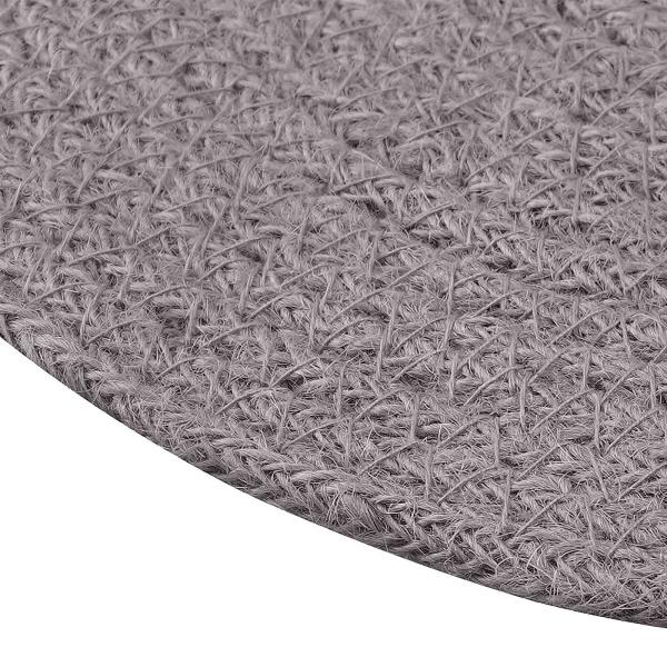 Jute-Untersetzer 12 Stk. Grau 100% Tossa-Jute