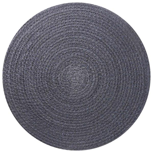 Jute-Untersetzer 12 Stk. Dunkelgrau 100% Tossa-Jute