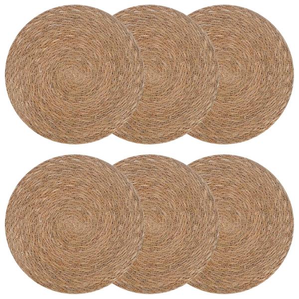 ARDEBO.de - Seegraskissen 6 Stk. Natur 100% Seegras