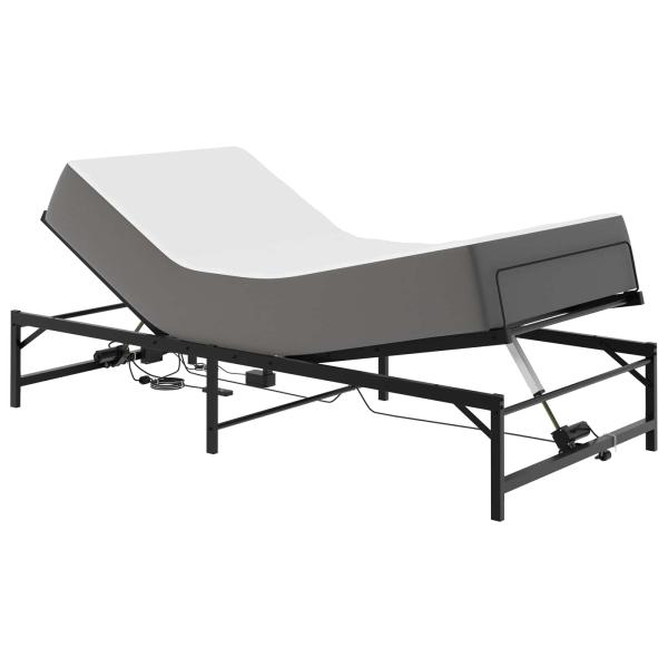 Elektrisch verstellbares Bettgestell Schwarz 75 x 190 cm Stahl