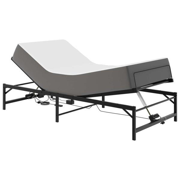 Elektrisch verstellbares Bettgestell Schwarz 90 x 200 cm Stahl
