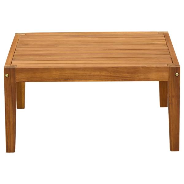 Gartentisch Massivholz Akazie Natur 60 x 60 x 30 cm