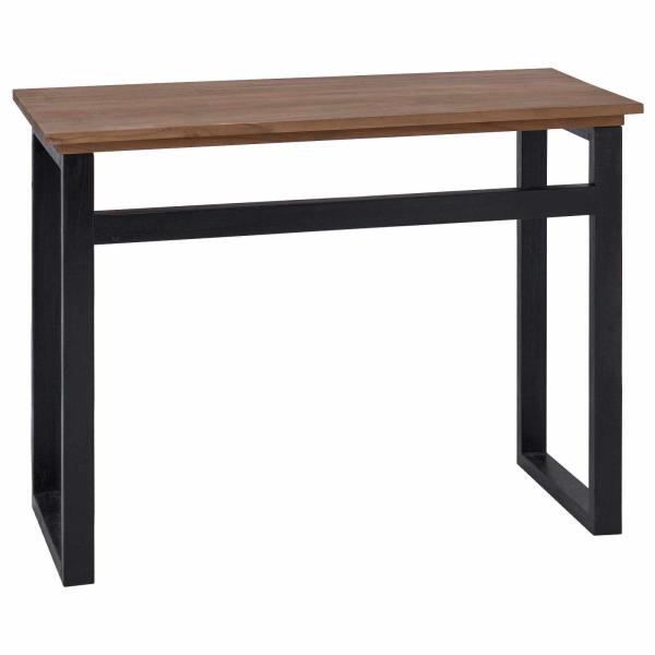 ARDEBO.de - Schreibtisch Natur Massivholz Teak 100 x 45 x 75cm