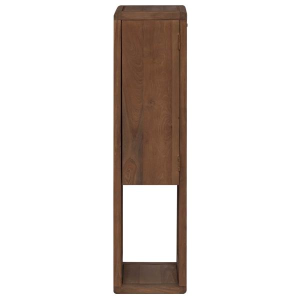Badezimmer Seitenregal Natur 25 x 25 x 100 cm Massivholz Teak