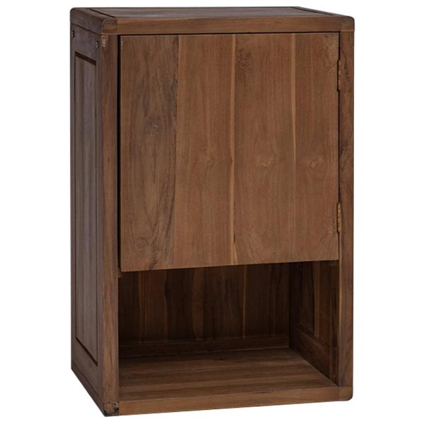 ARDEBO.de - Badezimmer Seitenregal Natur 45 x 30 x 70 cm Massivholz Teak
