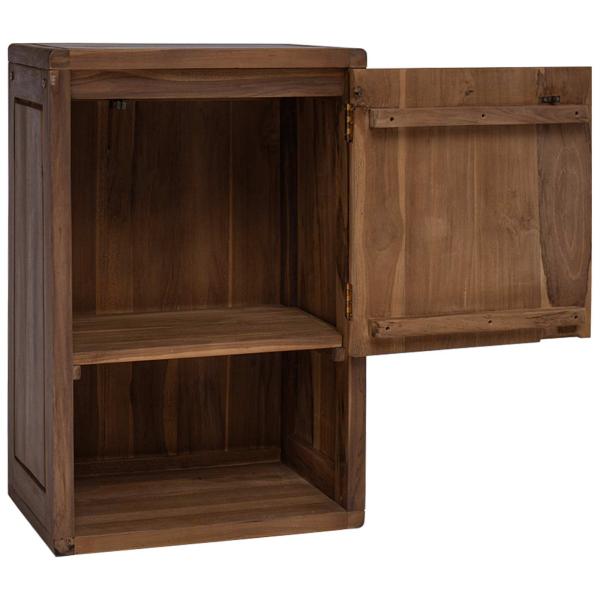 Badezimmer Seitenregal Natur 45 x 30 x 70 cm Massivholz Teak