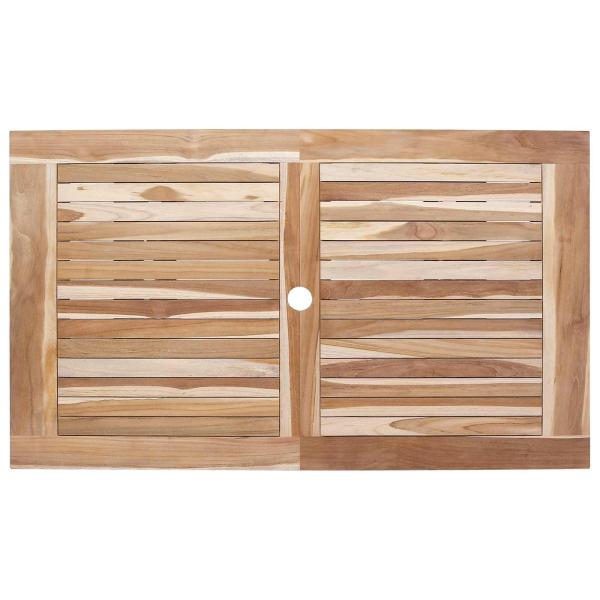 Klappbarer Gartentisch Natur 120 x 70 x 75,5 cm
