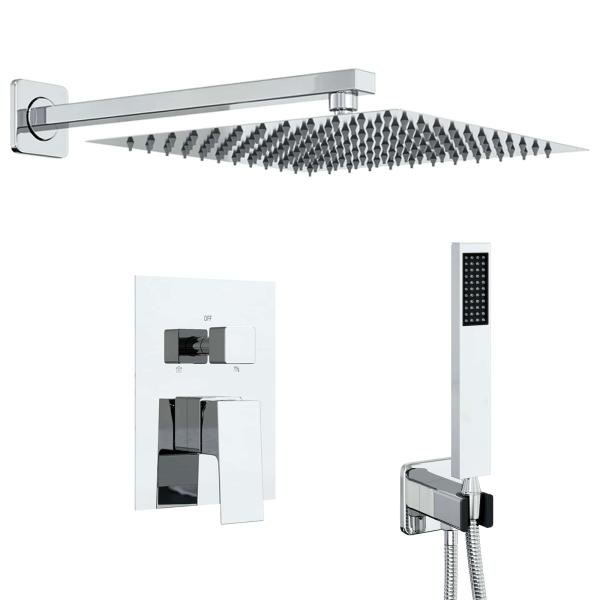 Verborgenes Duschsystem (Quadrat) Silber Edelstahl 201