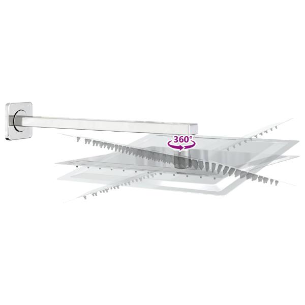 Verborgenes Duschsystem (Quadrat) Silber Edelstahl 201
