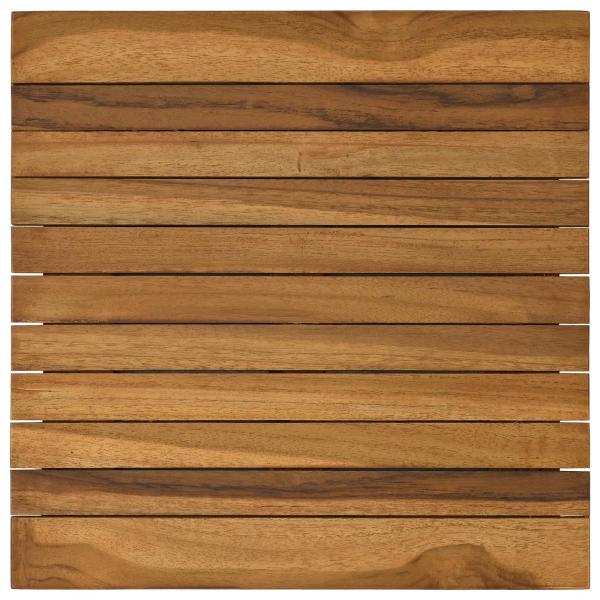Tischplatte 40 x 40 x 3,5 cm Quadratisch Massives Teakholz
