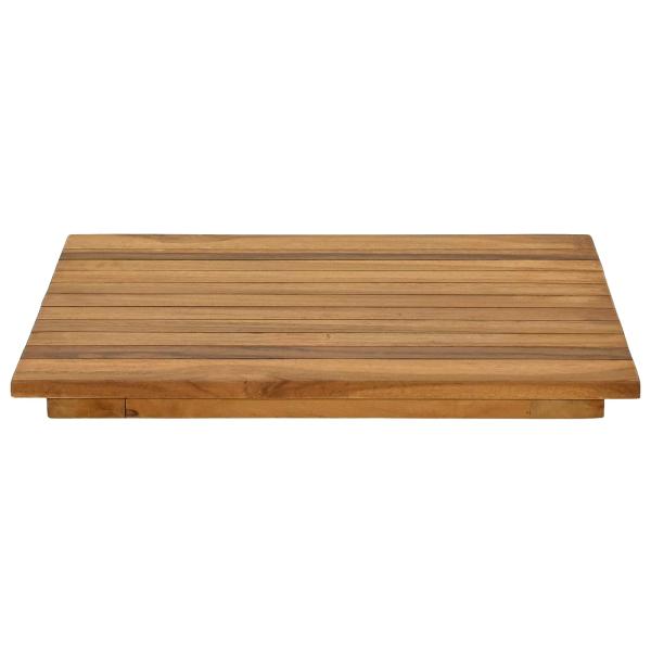 Tischplatte 40 x 40 x 3,5 cm Quadratisch Massives Teakholz