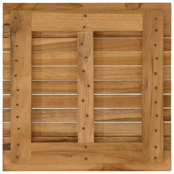 Tischplatte 40 x 40 x 3,5 cm Quadratisch Massives Teakholz