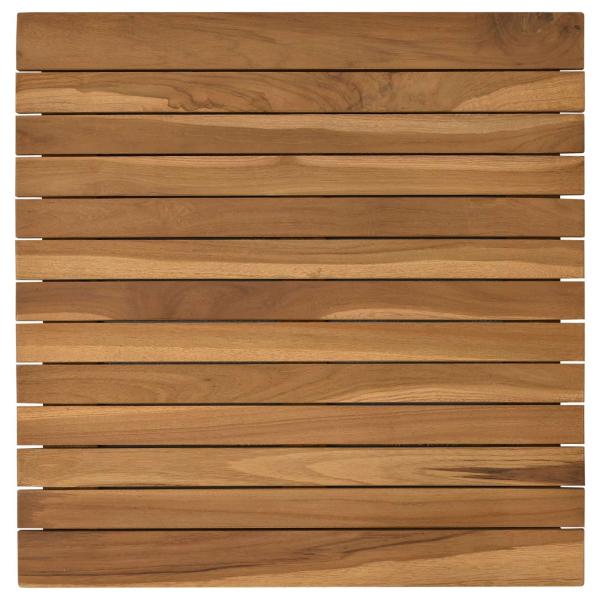 Tischplatte 50 x 50 x 3,5 cm Quadratisch Massives Teakholz