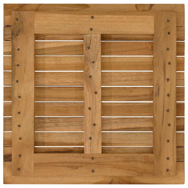 Tischplatte 50 x 50 x 3,5 cm Quadratisch Massives Teakholz