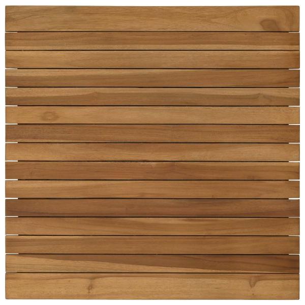 Tischplatte 60 x 60 x 3,5 cm Quadratisch Massives Teakholz